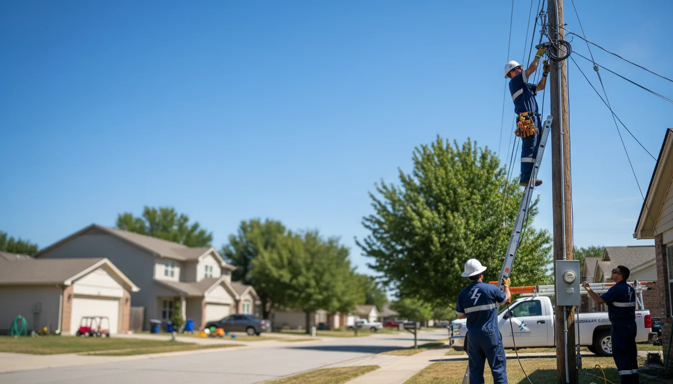 Residential electrician providing installation services in Climax, GA